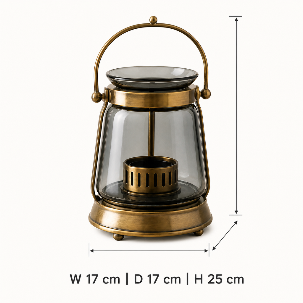 Lantern warmer dimensions: 17 by 17 by 25 cm